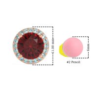 Classic Halo Stud Earrings