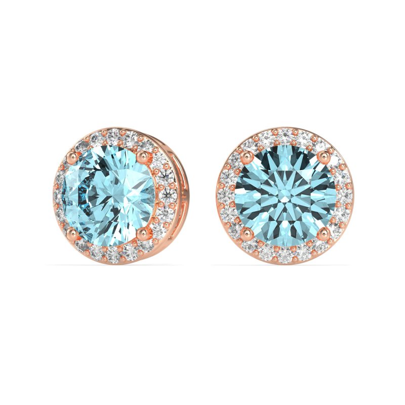 Classic Halo Stud Earrings