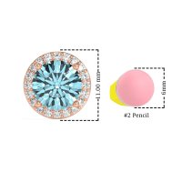 Classic Halo Stud Earrings