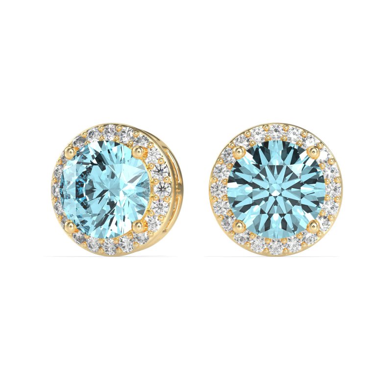 Classic Halo Stud Earrings