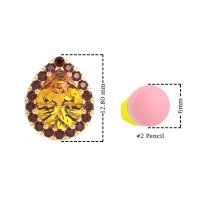 Classic Pear shape Halo Stud Earrings