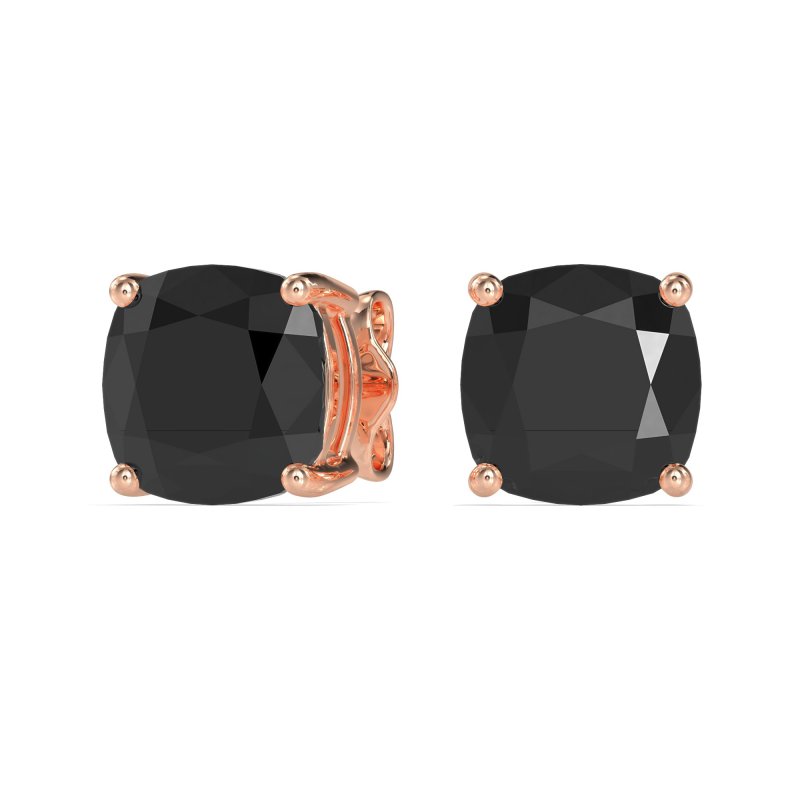 8mm Cushion Cut Stud Earrings