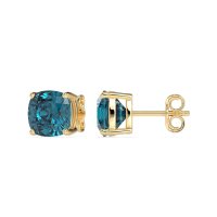 8mm Cushion Cut Stud Earrings