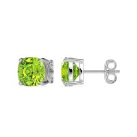 8mm Cushion Cut Stud Earrings