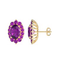Floral Halo Stud Earrings