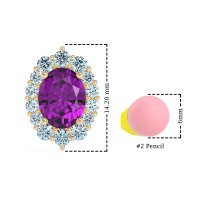 Floral Halo Stud Earrings