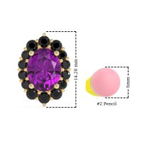 Floral Halo Stud Earrings