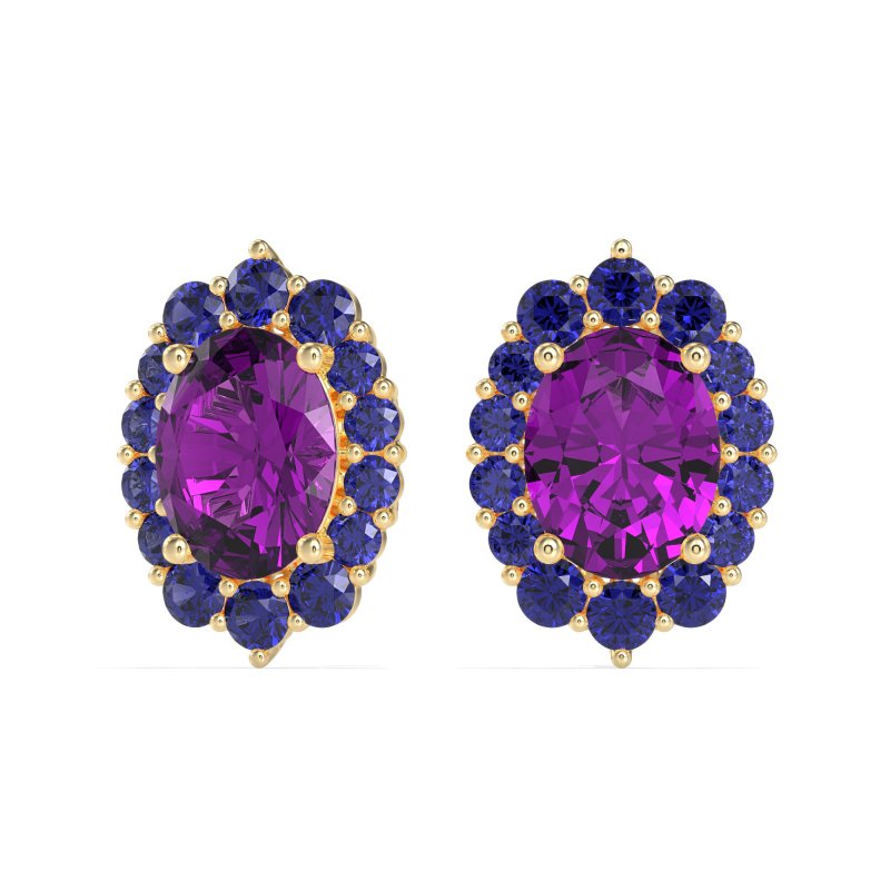 Floral Halo Stud Earrings