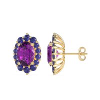 Floral Halo Stud Earrings