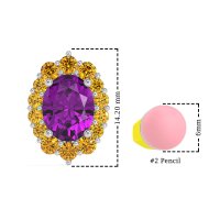 Floral Halo Stud Earrings