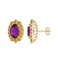 Floral Halo Stud Earrings