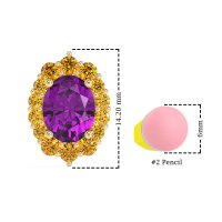 Floral Halo Stud Earrings