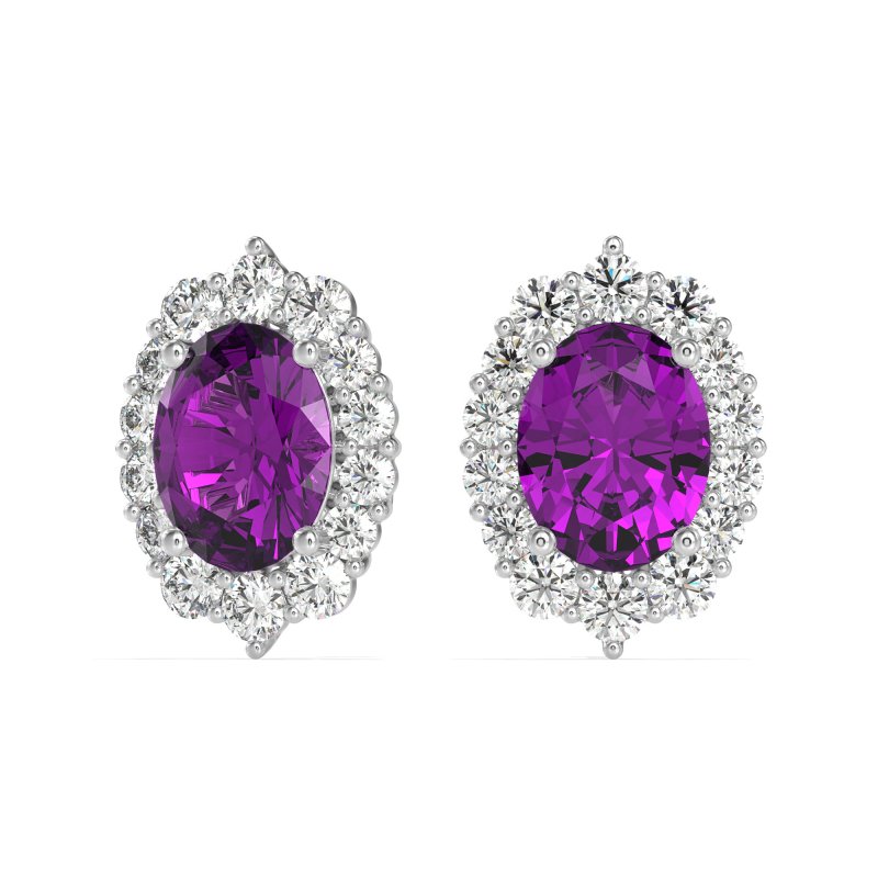 Floral Halo Stud Earrings