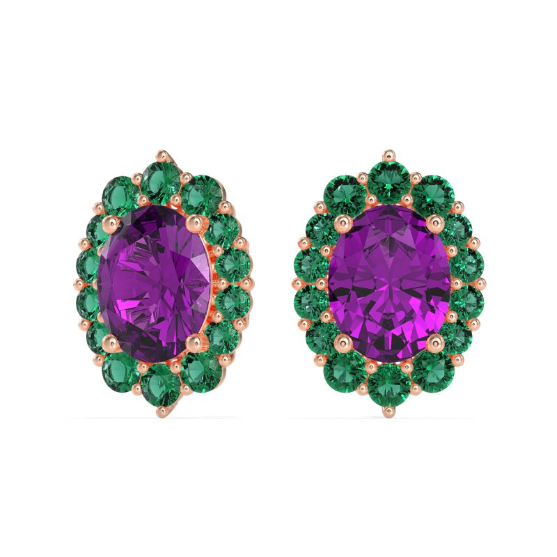Floral Halo Stud Earrings