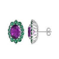 Floral Halo Stud Earrings