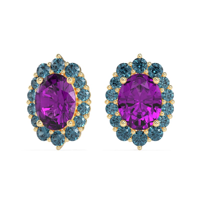 Floral Halo Stud Earrings