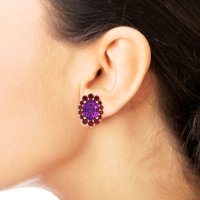 Floral Halo Stud Earrings