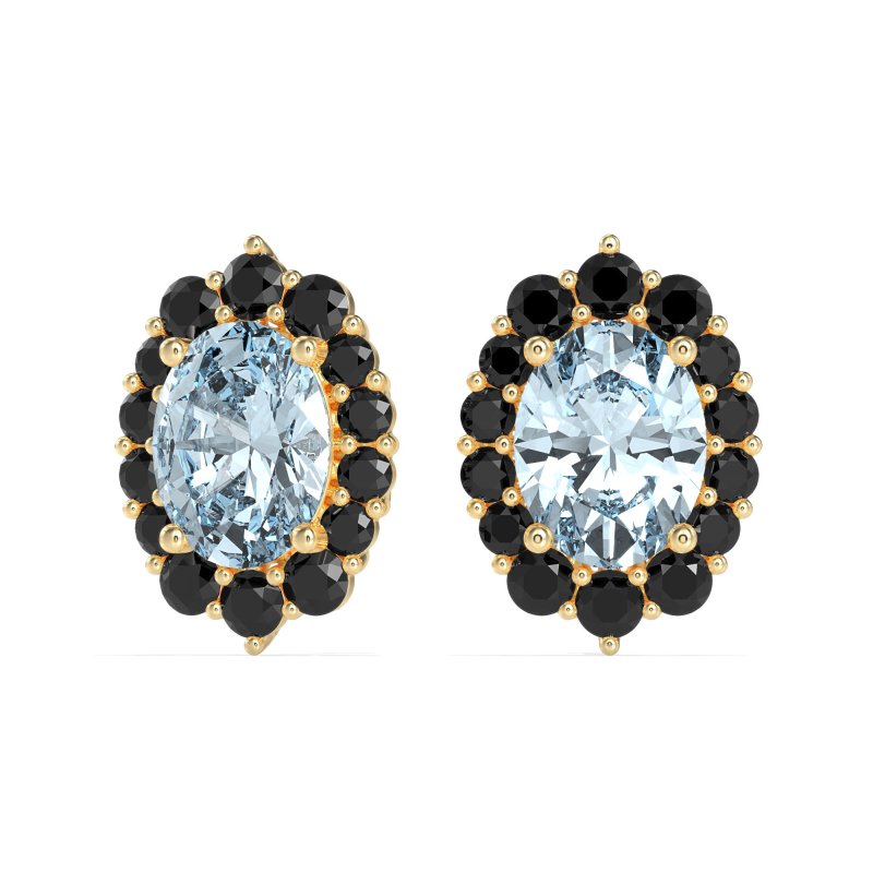 Floral Halo Stud Earrings