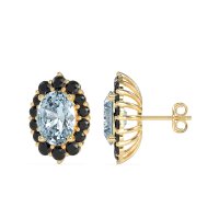 Floral Halo Stud Earrings