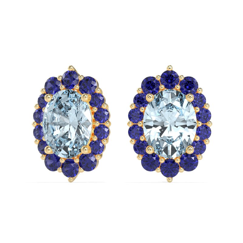 Floral Halo Stud Earrings