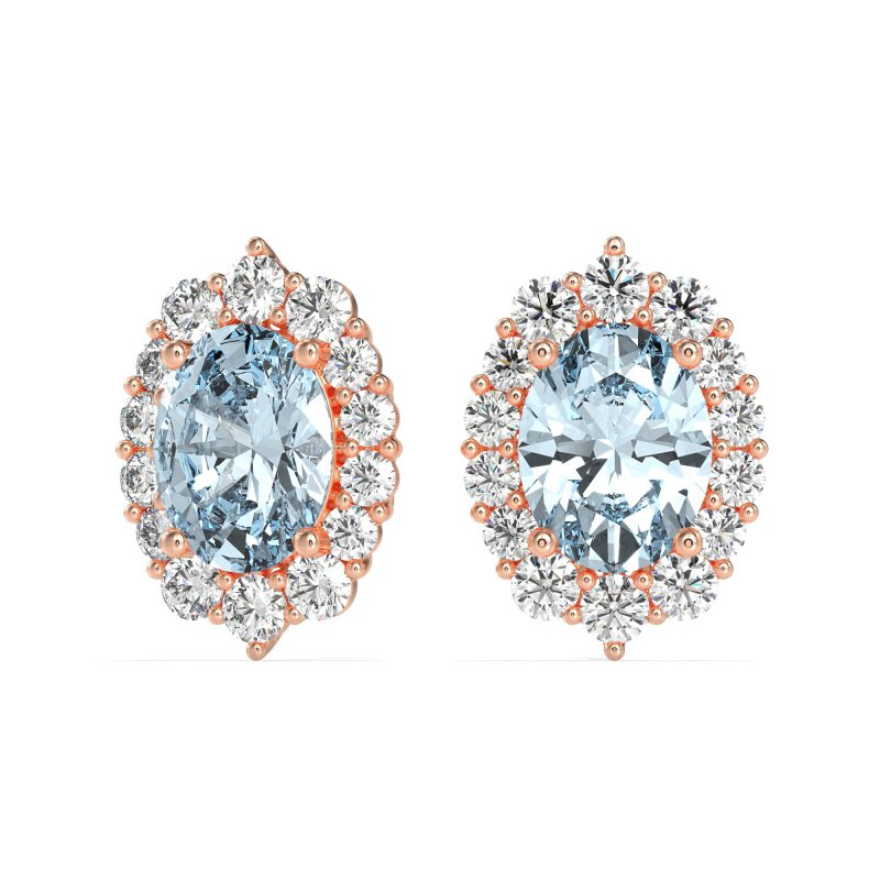 Floral Halo Stud Earrings