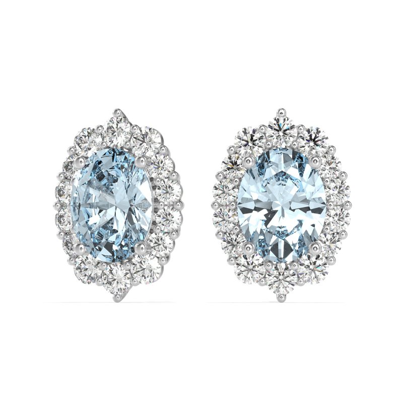 Floral Halo Stud Earrings
