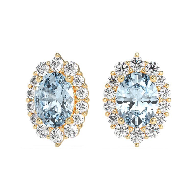 Floral Halo Stud Earrings