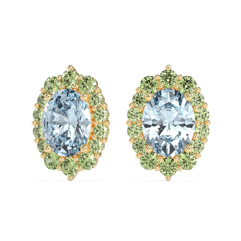 Floral Halo Stud Earrings