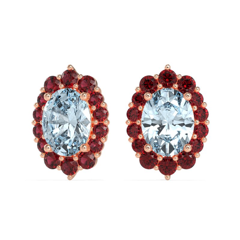 Floral Halo Stud Earrings