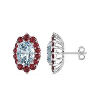 Floral Halo Stud Earrings