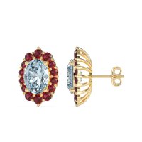 Floral Halo Stud Earrings