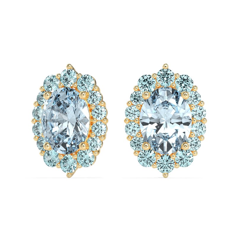 Floral Halo Stud Earrings