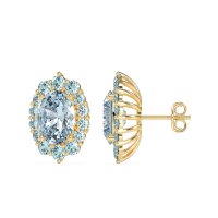 Floral Halo Stud Earrings