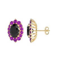 Floral Halo Stud Earrings