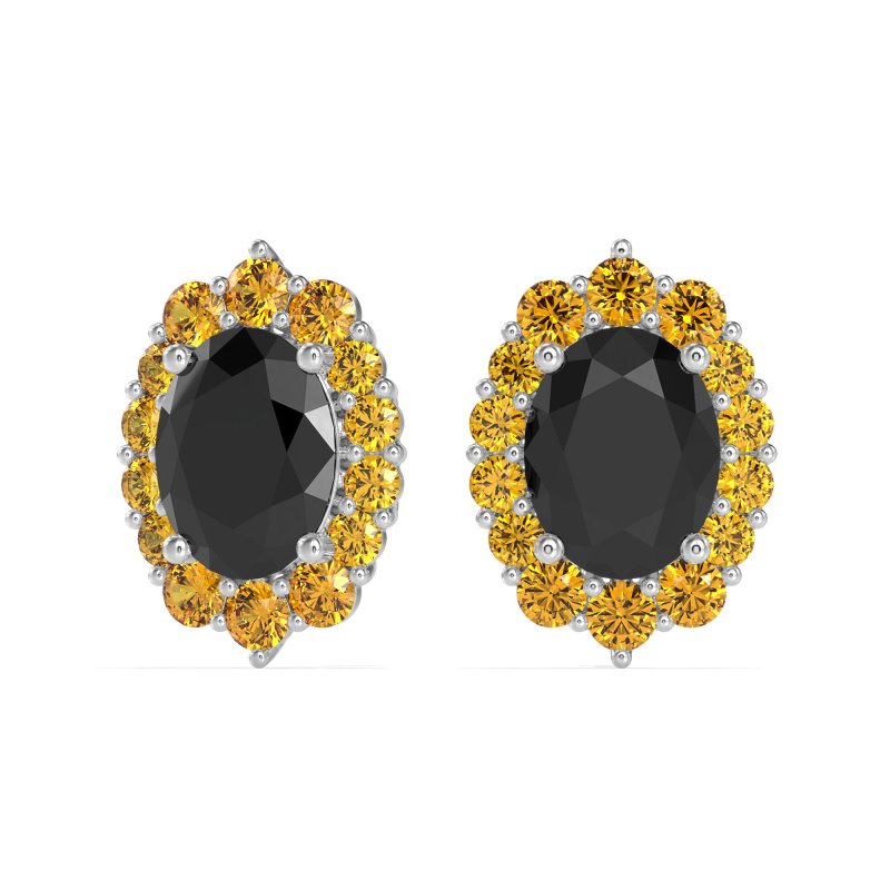 Floral Halo Stud Earrings