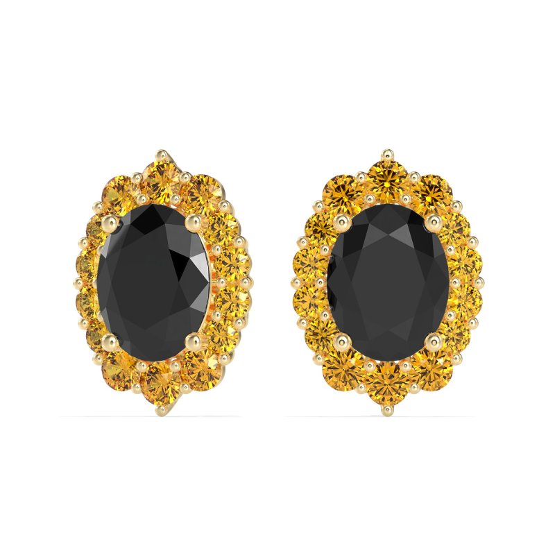Floral Halo Stud Earrings