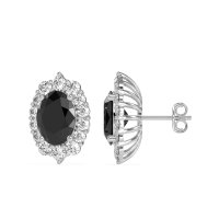 Floral Halo Stud Earrings