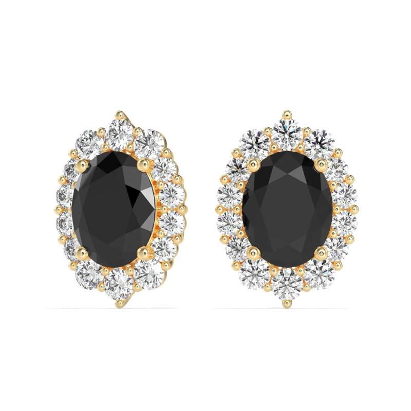 Floral Halo Stud Earrings