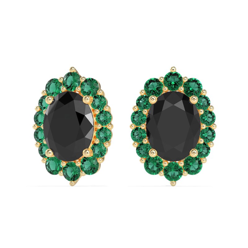 Floral Halo Stud Earrings