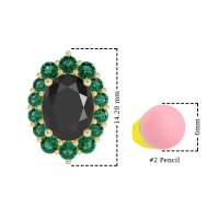 Floral Halo Stud Earrings