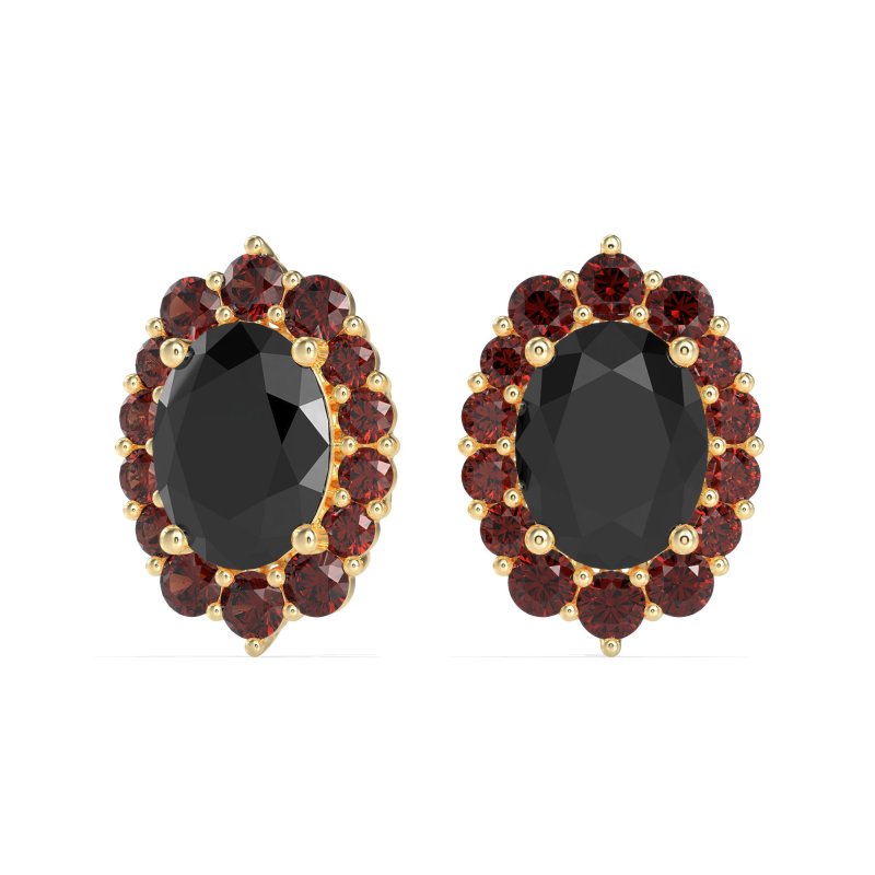 Floral Halo Stud Earrings