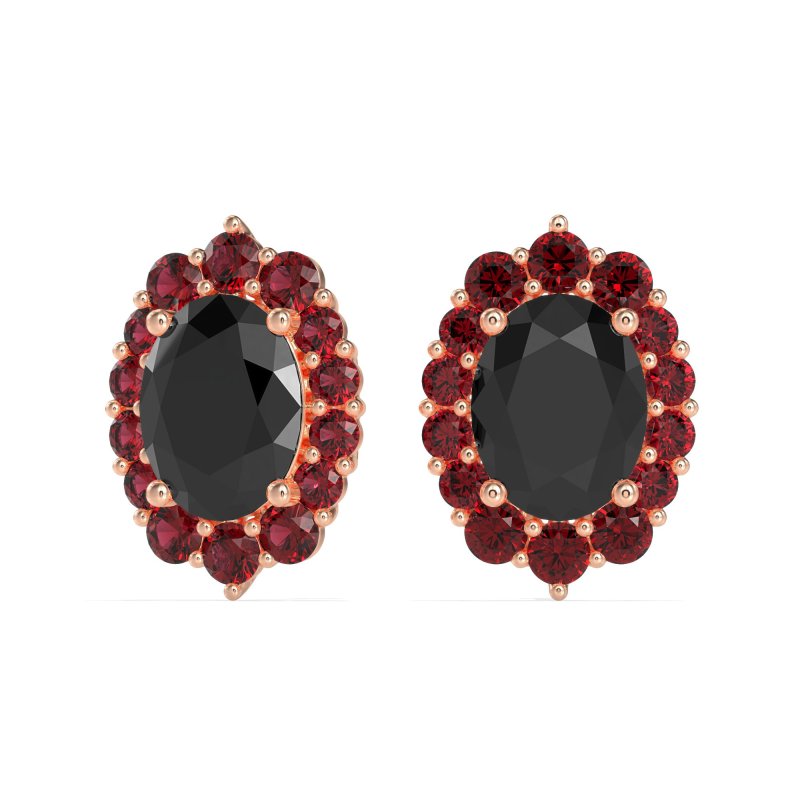 Floral Halo Stud Earrings