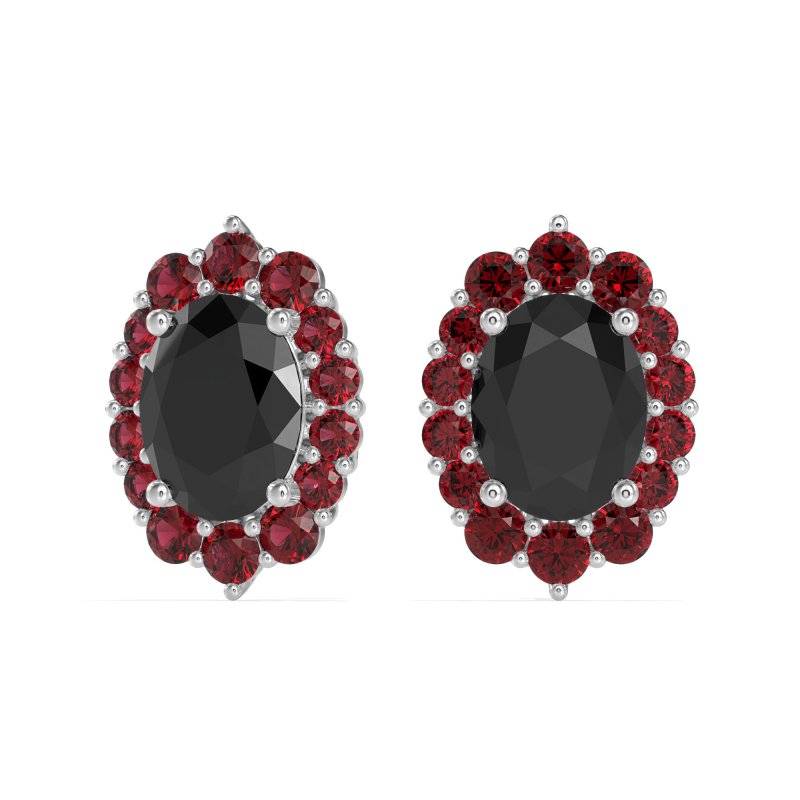 Floral Halo Stud Earrings