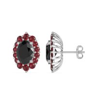 Floral Halo Stud Earrings