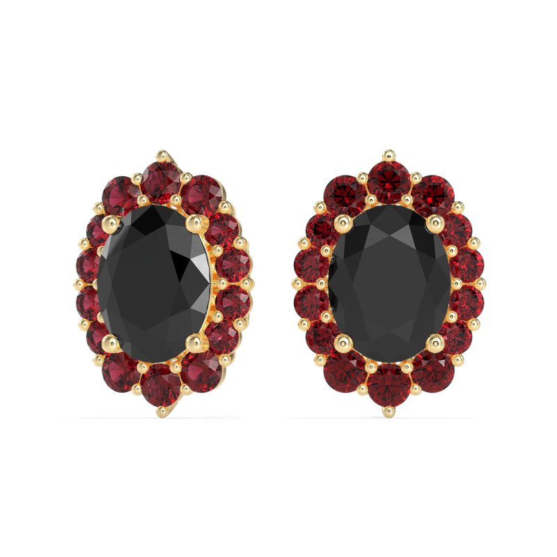 Floral Halo Stud Earrings