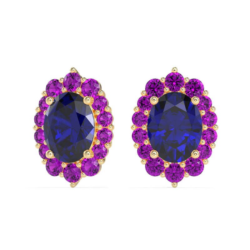 Floral Halo Stud Earrings