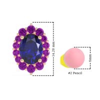 Floral Halo Stud Earrings