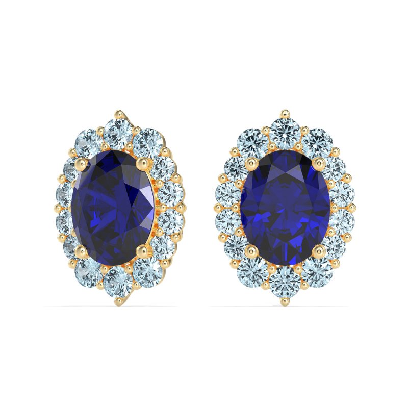 Floral Halo Stud Earrings