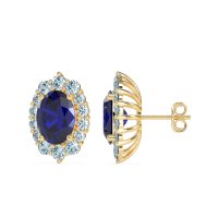 Floral Halo Stud Earrings