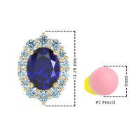 Floral Halo Stud Earrings